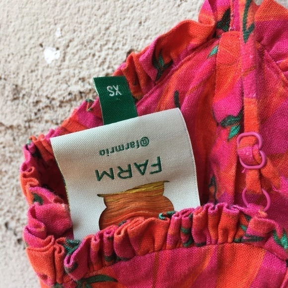 FARM RIO Red Pepper Jumpsuit Size XS - Picture 11 of 13